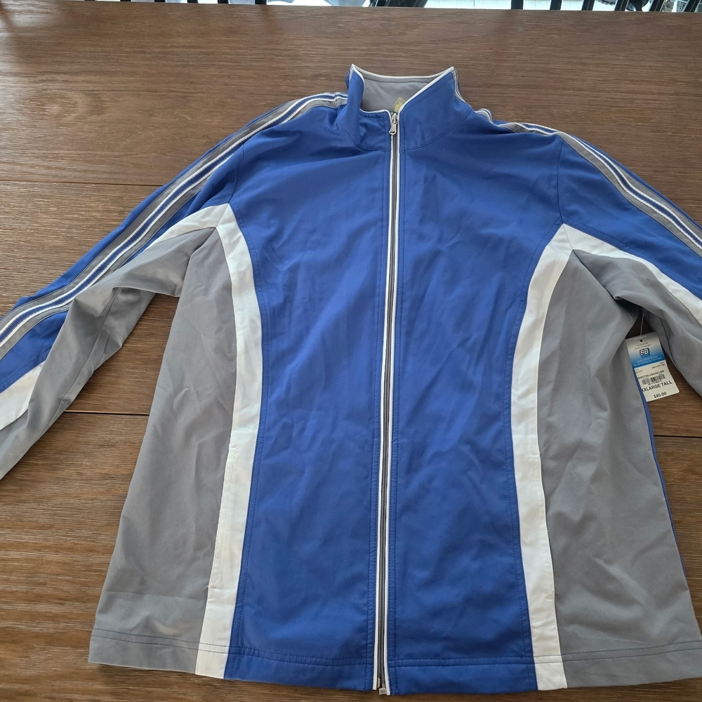 Blue and‎ Gray Men's Track Jacket
